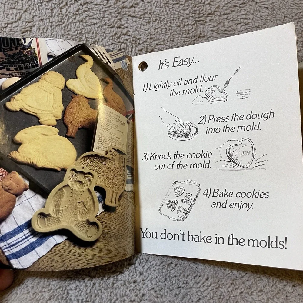 VINTAGE BROWN BAG COOKIE‎ ART 1984 ROCKING HORSE CHRISTMAS COOKIE MOLD 6.5